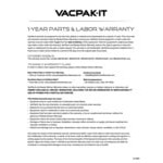 VacPak-It VMC20FGF Floor Model Chamber Vacuum Packaging Machine with (2) 20