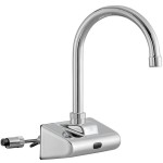 Waterloo Wall-Mount Hands-Free Sensor Faucet with 6 3/16
