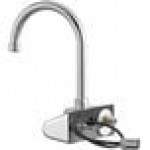 Waterloo Wall-Mount Hands-Free Sensor Faucet with 6 3/16