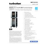 Moffat E32T5/P12M Turbofan Full Size Electric Touch Screen Convection Oven with Steam Injection and 12 Tray Holding Cabinet / Proofer - 208V