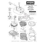 Waring WCG75 Pro Prep 0.75 Qt. Batch Bowl Food Processor with Chopper & Grinder Bowl - 3/4 hp Waring WCG75 Pro Prep 0.75 Qt. Batch Bowl Food Processor with Chopper & Grinder Bowl - 3/4 hp