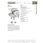 Hobart 4822-35 #22 Meat Grinder / Chopper 240/1 - 1 1/2 hp Hobart 4822-35 #22 Meat Grinder / Chopper 240/1 - 1 1/2 hp