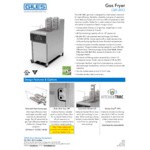 Giles GBF-80G NAT 80 lb. Natural Gas Floor Fryer - 80,000 BTU