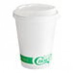 EcoChoice 12 oz. White Compostable Paper Hot Cup and PLA Lid - 50/Case EcoChoice 12 oz. White Compostable Paper Hot Cup and PLA Lid - 50/Case