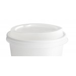 EcoChoice 12 oz. White Compostable Paper Hot Cup and PLA Lid - 50/Case EcoChoice 12 oz. White Compostable Paper Hot Cup and PLA Lid - 50/Case