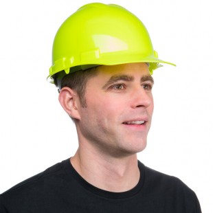 Cordova Duo Safety Hi-Vis Green Cap Style Hard Hat with 6-Point Ratchet Suspension Cordova Duo Safety Hi-Vis Green Cap Style Hard Hat with 6-Point Ratchet Suspension