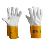 Cordova Tig-Wel Premium Grain Leather Welder's Gloves with Russet Split Leather Cuffs - Vendpacked - Medium - Pair Cordova Tig-Wel Premium Grain Leather Welder's Gloves with Russet Split Leather Cuffs - Vendpacked - Medium - Pair