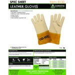 Cordova Tig-Wel Premium Grain Leather Welder's Gloves with Russet Split Leather Cuffs - Vendpacked - Medium - Pair Cordova Tig-Wel Premium Grain Leather Welder's Gloves with Russet Split Leather Cuffs - Vendpacked - Medium - Pair