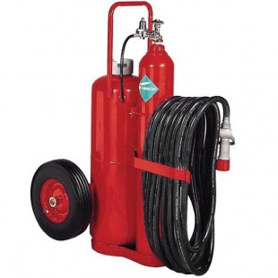 Badger 19915 125 lb. Mobile Purple K Regulated Fire Extinguisher with 16 Badger 19915 125 lb. Mobile Purple K Regulated Fire Extinguisher with 16