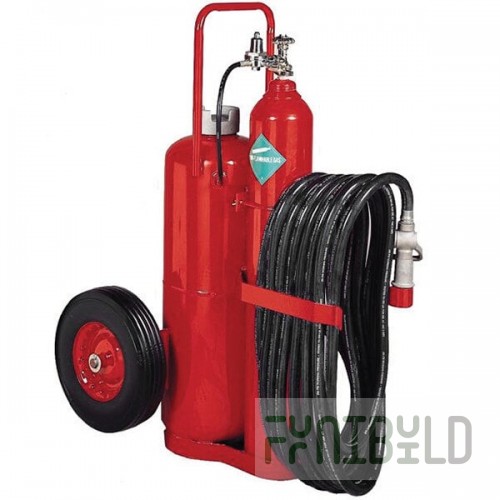 Badger 19915 125 lb. Mobile Purple K Regulated Fire Extinguisher with 16