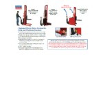 Wesco Industrial Products 1,500 lb. Power Lift Adjustable Straddle Fork Stacker with 42 Wesco Industrial Products 1,500 lb. Power Lift Adjustable Straddle Fork Stacker with 42