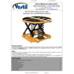 Vestil SST-45 4,500 lb. Round Steel Scissor Lift Table with 360-Degree Rotation, 18