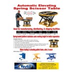 Vestil SST-45 4,500 lb. Round Steel Scissor Lift Table with 360-Degree Rotation, 18