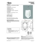 American Standard Trimbrook 6561017.020 White Vitreous China Siphon Jet Urinal with Top Spud Inlet - 1.0 GPF American Standard Trimbrook 6561017.020 White Vitreous China Siphon Jet Urinal with Top Spud Inlet - 1.0 GPF