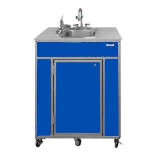Monsam PSE-2001E-BLUE Blue Portable Eye and Face Washing Station