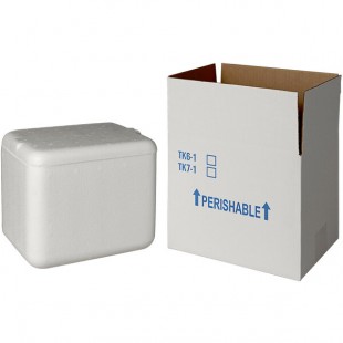 Insulated Shipping Box with Foam Cooler 7 3/4 Insulated Shipping Box with Foam Cooler 7 3/4