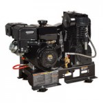 Mi-T-M 8 Gallon Carbon Steel Two-Stage Stationary Gas-Powered Horizontal Air Compressor / Generator AG2-SM14-08M1 - 14 hp, 2,300-4,000W Mi-T-M 8 Gallon Carbon Steel Two-Stage Stationary Gas-Powered Horizontal Air Compressor / Generator AG2-SM14-08M1 - 14 hp, 2,300-4,000W