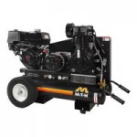 Mi-T-M 8 Gallon Carbon Steel Two-Stage Stationary Gas-Powered Horizontal Air Compressor / Generator AG2-SM14-08M1 - 14 hp, 2,300-4,000W Mi-T-M 8 Gallon Carbon Steel Two-Stage Stationary Gas-Powered Horizontal Air Compressor / Generator AG2-SM14-08M1 - 14 hp, 2,300-4,000W