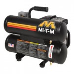 Mi-T-M 8 Gallon Carbon Steel Two-Stage Stationary Gas-Powered Horizontal Air Compressor / Generator AG2-SM14-08M1 - 14 hp, 2,300-4,000W Mi-T-M 8 Gallon Carbon Steel Two-Stage Stationary Gas-Powered Horizontal Air Compressor / Generator AG2-SM14-08M1 - 14 hp, 2,300-4,000W
