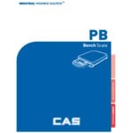 CAS PB-300 PB Series 300 lb. Portable Bench Scale - Legal for Trade