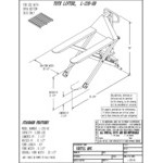 Vestil Steel Tote Lifter with 20 1/2