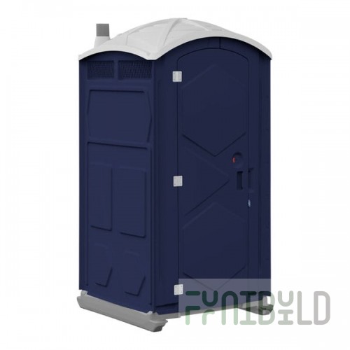 J & J Echo One ET701101X2408 Navy Blue Portable Restroom - Assembled