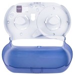 San Jamar R4000TBL Twin Classic Double Roll Jumbo Toilet Tissue Dispenser - Arctic Blue San Jamar R4000TBL Twin Classic Double Roll Jumbo Toilet Tissue Dispenser - Arctic Blue