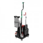 Unger OmniClean CLBK1 Dual Bucket Floor Cleaning Kit with Straight Pole Unger OmniClean CLBK1 Dual Bucket Floor Cleaning Kit with Straight Pole