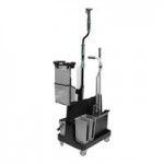 Unger OmniClean CLBK1 Dual Bucket Floor Cleaning Kit with Straight Pole Unger OmniClean CLBK1 Dual Bucket Floor Cleaning Kit with Straight Pole
