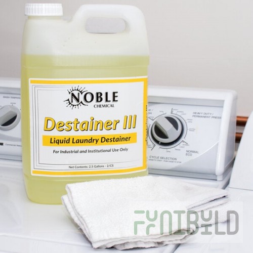 Noble 2.5 Gallon / 320 oz. Destainer III Concentrated Liquid Laundry Stain Remover - 2/Case