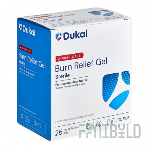 Dukal 3.5 g Burn Gel Packet - 25/Box