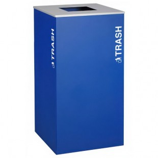 Ex-Cell Kaiser RC-KD36-T RYX Kaleidoscope XL Series Royal Blue Texture 36 Gallon Customizable Square Trash Can Ex-Cell Kaiser RC-KD36-T RYX Kaleidoscope XL Series Royal Blue Texture 36 Gallon Customizable Square Trash Can