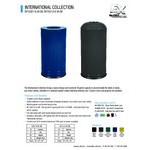 Ex-Cell Kaiser INT1528 T-8 BLK DB International Collection Black Gloss 18 Gallon Round Trash Can Ex-Cell Kaiser INT1528 T-8 BLK DB International Collection Black Gloss 18 Gallon Round Trash Can