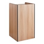 Lancaster Table & Seating Waste 35 Gallon Weathered Walnut Waste Receptacle Enclosure with Lancaster Table & Seating Waste 35 Gallon Weathered Walnut Waste Receptacle Enclosure with