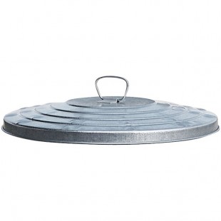 Witt Industries WCD20L Galvanized Steel Light-Duty Flat Top Lid for 20 Gallon Outdoor Commercial Trash Can Witt Industries WCD20L Galvanized Steel Light-Duty Flat Top Lid for 20 Gallon Outdoor Commercial Trash Can