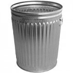 Witt Industries WCD20L Galvanized Steel Light-Duty Flat Top Lid for 20 Gallon Outdoor Commercial Trash Can