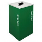 Ex-Cell Kaiser RC-KDSQ-PL BLX Kaleidoscope Collection Black Texture Square 24 Gallon Customizable Plastics Receptacle Ex-Cell Kaiser RC-KDSQ-PL BLX Kaleidoscope Collection Black Texture Square 24 Gallon Customizable Plastics Receptacle