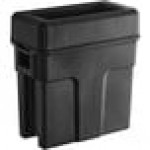 Toter Slimline 16 Gallon Black Trash Can with Black Drop Shot Lid Toter Slimline 16 Gallon Black Trash Can with Black Drop Shot Lid
