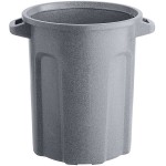Toter RND20-B0149 20 Gallon Dark Gray Granite Round Trash Can Toter RND20-B0149 20 Gallon Dark Gray Granite Round Trash Can