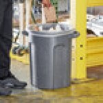 Toter RND20-B0149 20 Gallon Dark Gray Granite Round Trash Can Toter RND20-B0149 20 Gallon Dark Gray Granite Round Trash Can