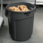 Rubbermaid® 1779734 BRUTE 20 Gallon Black Executive Round Trash Can