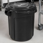 Rubbermaid® 1779734 BRUTE 20 Gallon Black Executive Round Trash Can