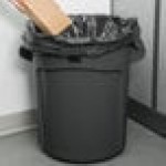 Rubbermaid® 1779734 BRUTE 20 Gallon Black Executive Round Trash Can