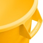 Carlisle 84101004 Bronco 10 Gallon Yellow Round Trash Can Carlisle 84101004 Bronco 10 Gallon Yellow Round Trash Can