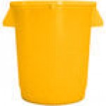 Carlisle 84101004 Bronco 10 Gallon Yellow Round Trash Can Carlisle 84101004 Bronco 10 Gallon Yellow Round Trash Can