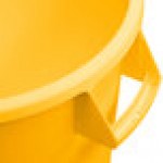 Carlisle 84101004 Bronco 10 Gallon Yellow Round Trash Can Carlisle 84101004 Bronco 10 Gallon Yellow Round Trash Can