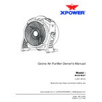 XPOWER M-27 Axial Air Mover with Ozone Generator - 1450 CFM, 115V XPOWER M-27 Axial Air Mover with Ozone Generator - 1450 CFM, 115V