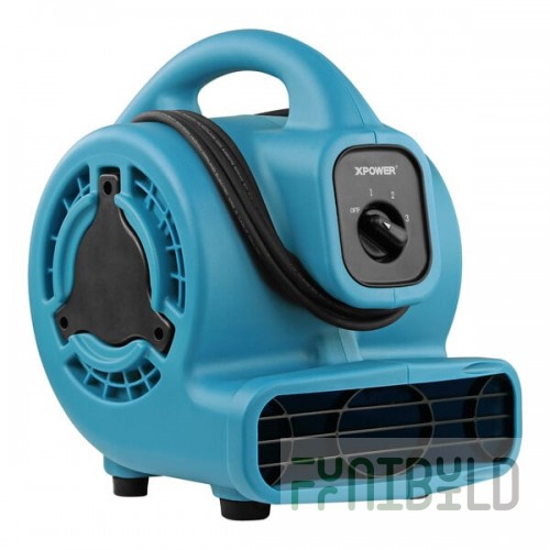 XPOWER P-80-Blue 3-Speed Air Mover - 600 CFM, 115V