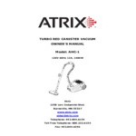 Atrix AHC-1 Turbo Red 6 Qt. Variable Speed Canister Vacuum with HEPA Filtration and Tool Kit - 120V, 1400W