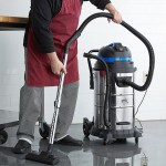 Lavex 13 Gallon Stainless Steel Commercial Wet / Dry Vacuum with Toolkit - 100-120V, 1200W Lavex 13 Gallon Stainless Steel Commercial Wet / Dry Vacuum with Toolkit - 100-120V, 1200W